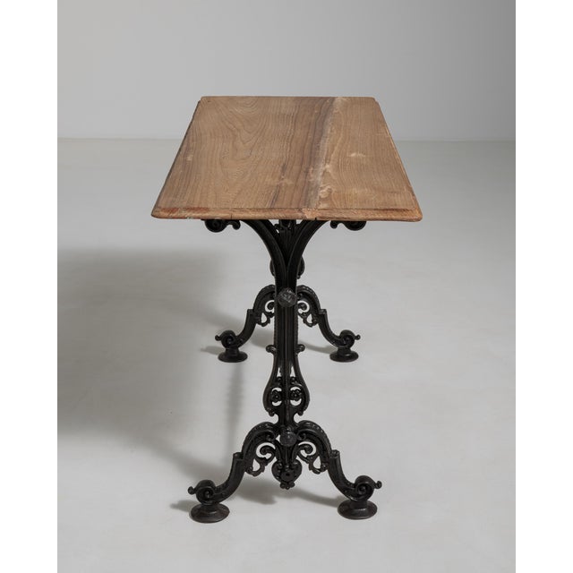 Victorian Victorian Cast Iron Bistro Table, Antique, United Kingdom, Circa 1900 For Sale - Image 3 of 18
