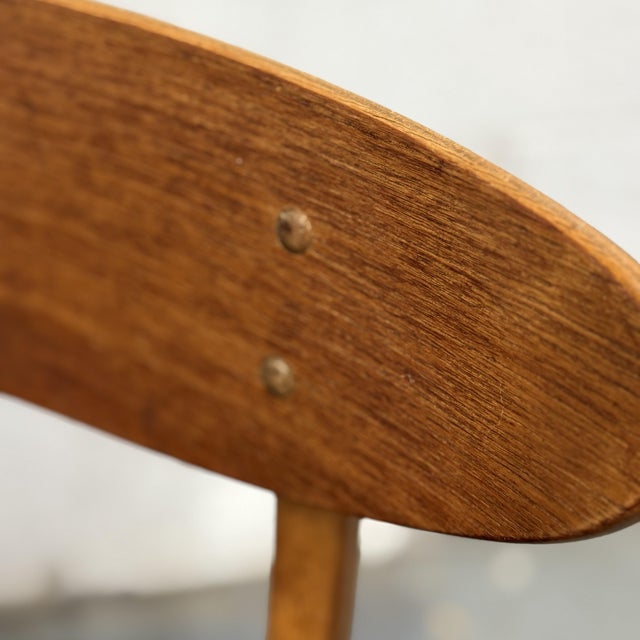 Mid 20th Century Set of 4 Vintage Danish Modern Teak Dining Chairs by Thomas Harlev for Farstrup, Model 210 Circa 1950s For Sale - Image 5 of 6