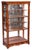 Czech Biedermeier Display Cabinet in Walnut and Spruce, 1830s For Sale