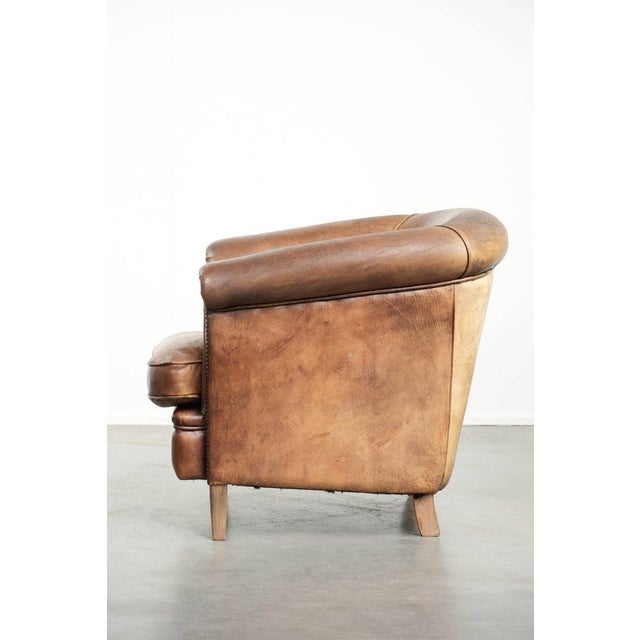 Club Chair in Sheepskin Leather For Sale - Image 5 of 15
