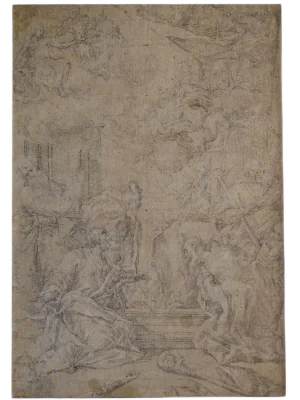 Pencil on Paper, After Sebastiano Ricci, Early 18th Century