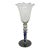 Venetian Hand Blown Art Glass Decorative Tipetto Wine Goblet With Blue Wings For Sale