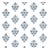 Schumacher Dalila Hand-Screen Print Wallcovering in Blue For Sale
