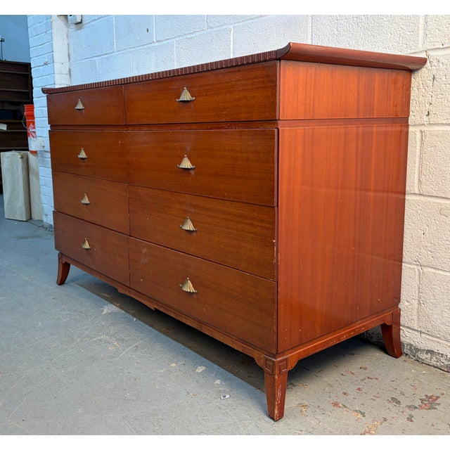R-Way Furniture Company Vintage "Pagoda" Dresser by R-Way Furniture Company For Sale - Image 4 of 15