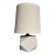 Mod White Marble Geometric a Cut Above Table Lamp For Sale