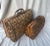 Chinese Pair of Woven Bamboo Nesting Carrying Case For Sale - Image 3 of 11