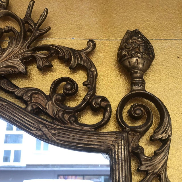 Early 21st Century Baroque Style Mirror in Brass, Italy, 20th Century For Sale - Image 5 of 18