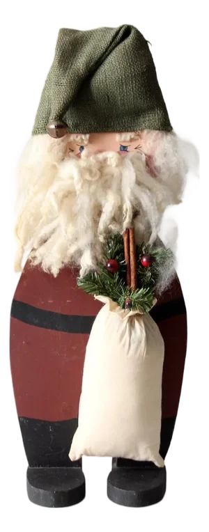 Vintage Folk Art Santa