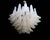 Metal Chandelier with Opal Tulip Murano Glass, 1972 For Sale - Image 7 of 12