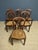 Brown Napoleon III Table and Chairs, Set of 7 For Sale - Image 8 of 13