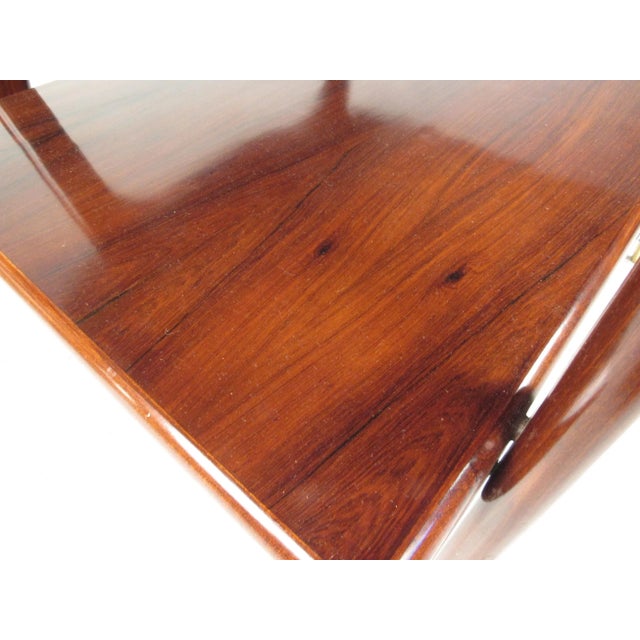 1960s Pair Vintage Rosewood End Tables For Sale - Image 5 of 11
