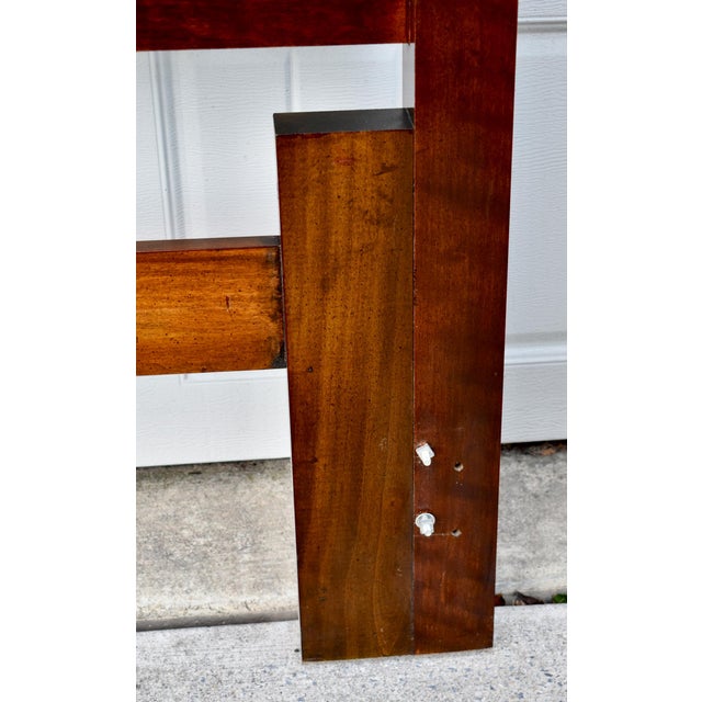 Cherry Queen/Full Headboard Vintage Poster Bed Chippendale Style For Sale In Philadelphia - Image 6 of 13