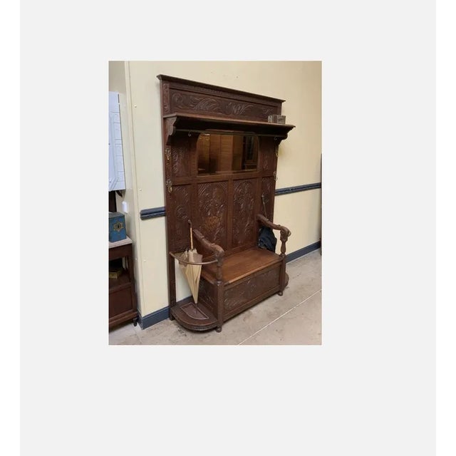 Antique Wardrobe with Chests and Bench, 1890s For Sale - Image 4 of 5