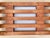 Scandinavian Modern Pine Slatted Benches With Shearling Cushions - A Pair For Sale - Image 13 of 13