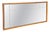 Large Art Deco Mirror with Wooden Frame and Black Trim, 1940s For Sale