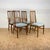 A set of four mid century teak dining chairs manufactured by William Lawrence of Nottingham. In excellent original...