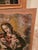 Antique Spanish Colonial Painting on Canvas Under Glass For Sale - Image 9 of 12