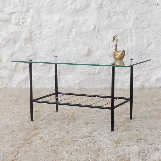 Airborne Mid-Century Coffee Table with Magazine Rack in the style of Pierre Guariche, France, 1950s For Sale - Image 4 of 13