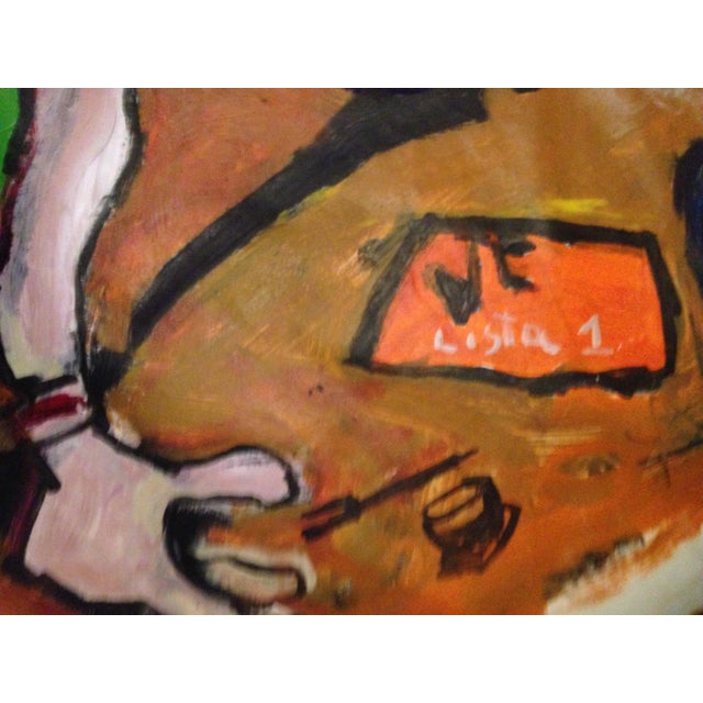 2000 - 2009 Astolfo Funes, Madonna's List, 2008, Acrylic on Canvas For Sale - Image 5 of 6