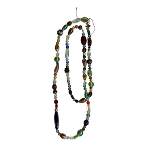 Ralph Lauren Molded Glass Beaded Long Single Strand Necklace