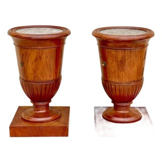 Empire Style Bedside Tables, Set of 2 For Sale