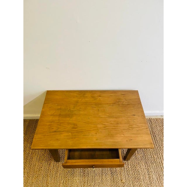 Rustic Mid-Century Modern Coffee Table in Wood For Sale - Image 3 of 8