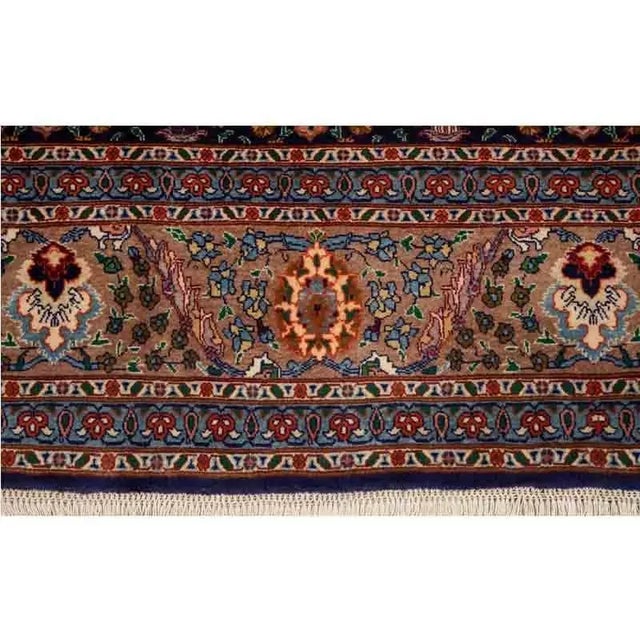 1960s Old Persian Tabriz Masterpiece Rug 9’8″ X 12’9″ For Sale - Image 10 of 10