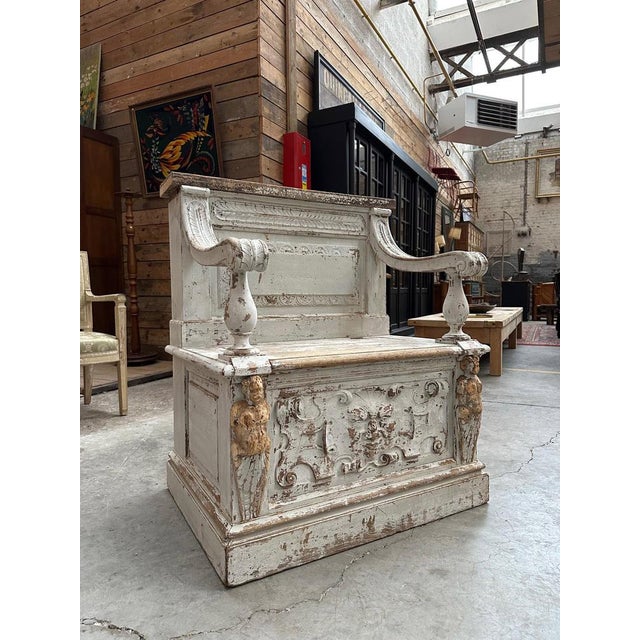 19th Century Church Bench For Sale - Image 4 of 13