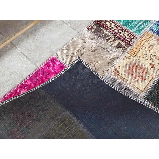 Turkish Vintage Anatolian Wool Runner Carpet For Sale - Image 3 of 10