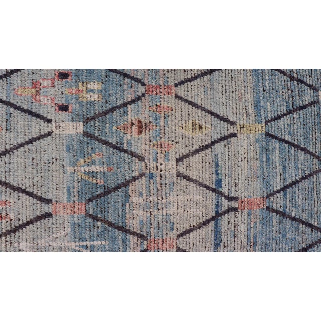 Early 21st Century Modern Moroccan Rug by Keivan Woven Arts With All-Over Geometric 9'6 X 11'3 V For Sale - Image 5 of 11