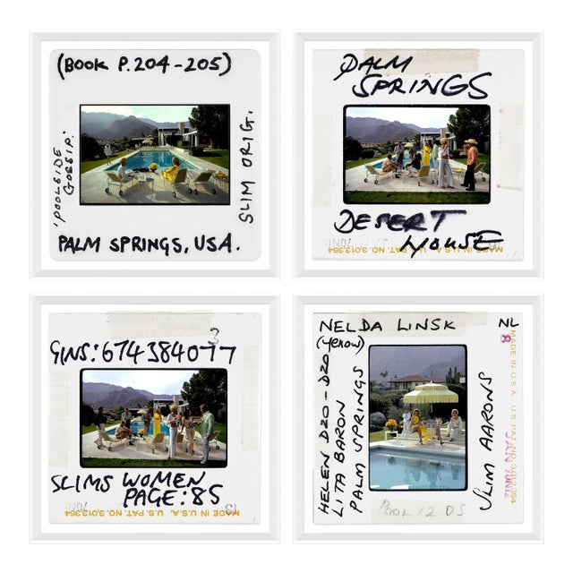 Getty Images, "Palm Springs Archival Slides", Slim Aarons, Framed Art Prints - Set of 4 For Sale