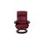 Set of Red Leather Atlantic Recliner and Footstool from Stressless For Sale - Image 11 of 17