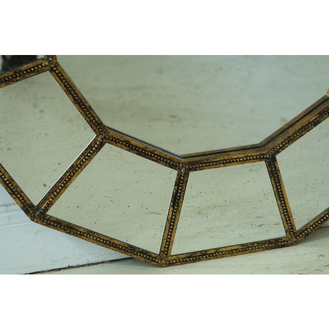 Regency Style Black & Gold Decorative Mirror Chairish