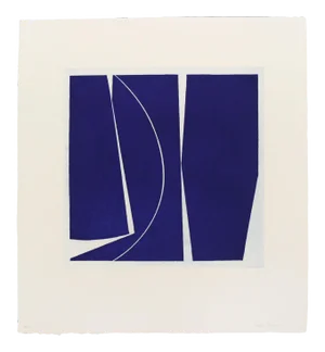 Joanne Freeman "Covers 4 Ultramarine" Print