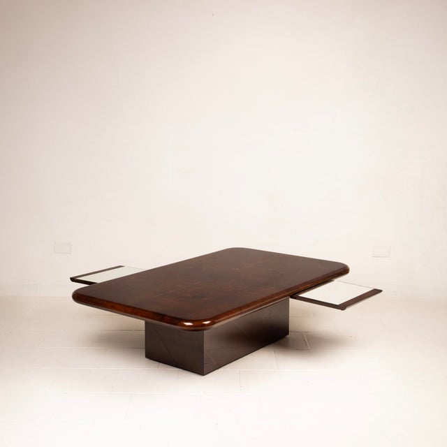 Model 2315 Coffee Table in Parchment and Mirrors by Giorgio Tura for Tura, 1980 For Sale - Image 6 of 18
