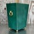 Traditional Vintage Regency Brass Ring Pebbled Trash Can For Sale - Image 3 of 6