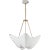 AERIN for Visual Comfort Signature Cosima Medium Chandelier in Hand-Rubbed Antique Brass with Plaster White Shade For Sale