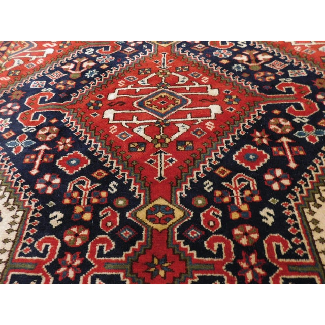 Textile Vintage Persian Rug. 4'3"x 7' For Sale - Image 7 of 12