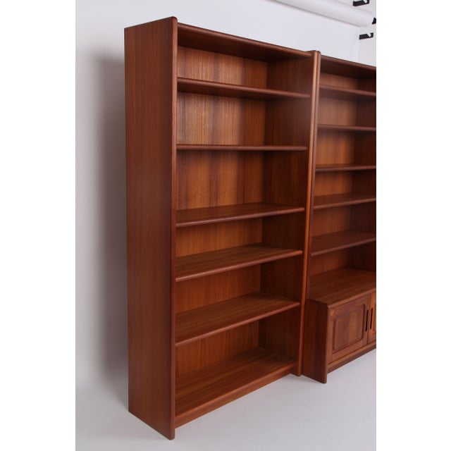 Wood Vintage Teak Bookcase with Removable Shelves, 1970s For Sale - Image 7 of 10