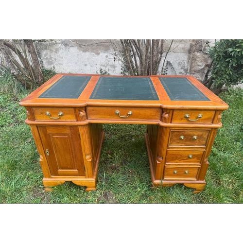 Brown Vintage Desk in Wood, 1950s For Sale - Image 8 of 8