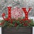 Kenneth Ludwig Chicago LED JOY Snowflake Planter Stake For Sale - Image 4 of 4