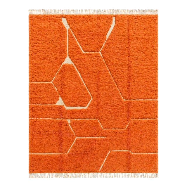 Large Moroccan Beni Ouarain Rug in Wool, 2010s For Sale