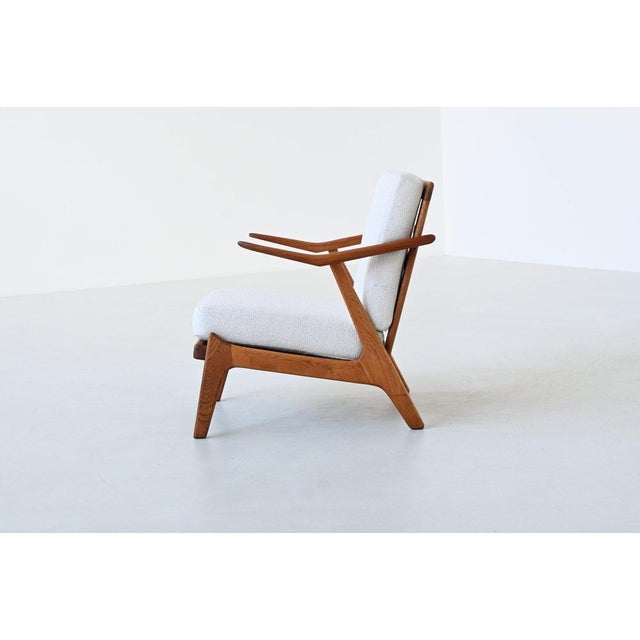 Brown Lounge Chair in Oak by H. Brockmann Petersen for Komfort, Denmark, 1960 For Sale - Image 8 of 18