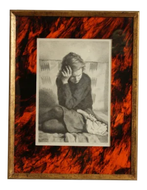 Jack Bookbinder Pencil Signed Lithograph of Seated Girl