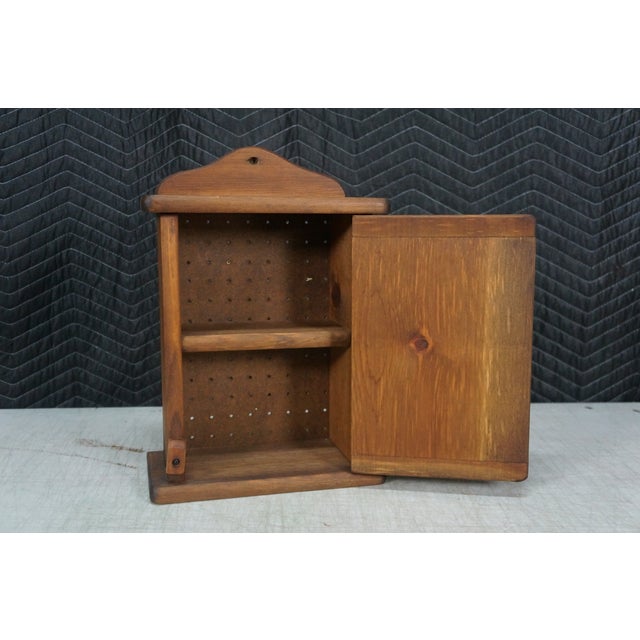 Pine Apothecary Farmhouse Wheat Branch Medicine Spice Rack Cabinet 16" For Sale - Image 11 of 13