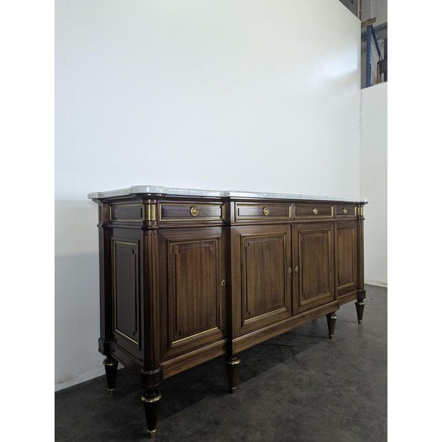 Louis XVI Style Sideboard in Mahogany For Sale - Image 10 of 12