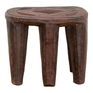 Nupe Carved Stool With Six Legs