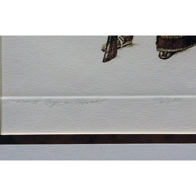 Impressionist 1980s Chad Neff "Warmed by a Blanket" Hand Signed & Numbered Art Etching For Sale - Image 3 of 7