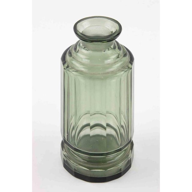 Vintage Art Deco Green Glass Vase. Very good condition.