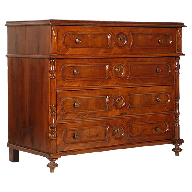 Antique Italian Walnut Dresser For Sale